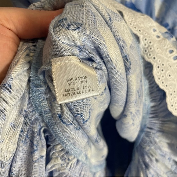 MISA LA Lilian Dress Blue Wildflower Size Medium - Picture 12 of 12